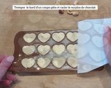 Une image de l'étape 5 de Chocolats fourrés chocolat blanc cœur noisette Pralines en Bel.