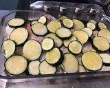 Une image de l'étape 3 de Dos de julienne aux courgettes,romarin,oignons et tomates séchées.