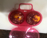 Foto del paso 3 de la receta: Guisantes al vapor lékué con huevos y jamón en accesorio de Lékué, todo un invento