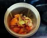 A picture of step 5 of Kadhai Paneer.