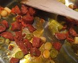 A picture of step 1 of Cod & Chorizo Stew.