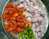 A picture of step 1 of Shahi Paneer.