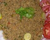 A picture of step 10 of Hari mirch Qeema.