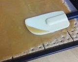 A picture of step 2 of Simple Graham Cracker Toffee.