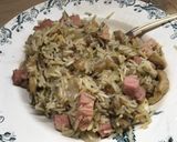 Une image de l'étape 6 de Riz à l’espagnol, pleurotes et jambon au safran.