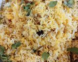 A picture of step 10 of Chicken Biryani 😋😋.