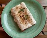 Foto del paso 15 de la receta: Canelones de pisto con bacalao gratinados con lactonesa de mostaza con miel