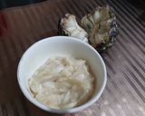 A picture of step 3 of Kesar sitaphal basundi.