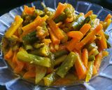 Foto langkah ke 4 dari resep Acar Kuning (Buncis, Wortel, Timun).