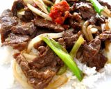A picture of step 6 of Mongolian Beef for Two.