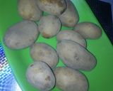 A picture of step 1 of Pounded potatoes.