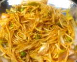 A picture of step 5 of Chowmein.