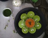 A picture of step 7 of Green Peas Coconut Rava Idli.