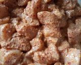 A picture of step 2 of Chicken Fried Tikka.
