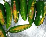 A picture of step 14 of Arabic Fried Chillies.