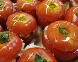 Tonhalas, sajtos rizzsel töltött paradicsom recept fázis 7 fotója