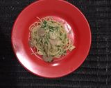 Foto langkah ke 4 dari resep Creamy Spinach Spaghetti With Chicken | Spaghetti homemade #anekaresep #dapurnona #resepsederhana.