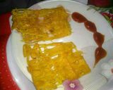 A picture of step 5 of Net pan cake.