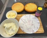 A picture of step 4 of Emergency Quick Birthday Cake :P - Ok I Know Its Basically a Victoria Sponge with a Little Extra :P.