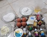 Foto langkah ke 1 dari resep Rainbow cake kukus#BikinRamadanBerkasan.