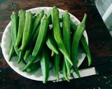A picture of step 1 of Kathiyawadi super tasty chatpati bharva bhindi sabji.