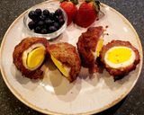 A picture of step 13 of Smoked Scotch Eggs.