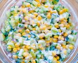 Húsvéti frissítő: Kapros - citromos, kukorica uborkasaláta 🥗🍋🌽🥒 recept fázis 4 fotója