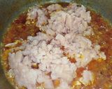A picture of step 3 of Capsicum with chicken mince.