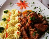 Pas rețetă Carne de porc cu sos de roșii 3 fotografie