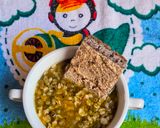 Foto del paso 5 de la receta: Sopita de porotos mung con avena tostada 🥣