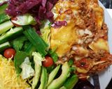 A picture of step 5 of My Cheesey Lasagne & Salad 💛.