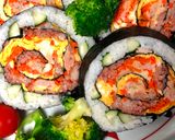 A picture of step 17 of Japanese Salad Roll Sushi 🌹.