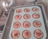 Foto del paso 5 de la receta: Muffins veganos de bananas y cacao rellenos con mermelada de membrillo