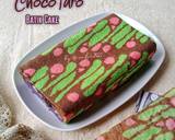 Cara Membuat Choco Taro Batik Cake 10