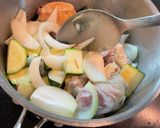 A picture of step 7 of Mother’s healthy chicken minestrone.