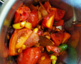 A picture of step 2 of Mutter paneer masala.