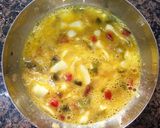 Foto del paso 5 de la receta Tortilla de bacalao con pimientos
