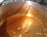 A picture of step 2 of Neapolitan Flan in a Pressure Cooker.
