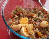 Foto del paso 3 de la receta: Huevos rellenos de ensaladilla de atún