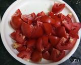 A picture of step 1 of Tomato Banana Chutney.