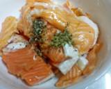 Simple Zucchini Noodle with Salmon pasta Tomyam langkah memasak 1 foto