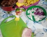 Foto del paso 9 de la receta: Brochetas de pierna de ternera con piña