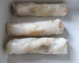 A picture of step 2 of Rice Paper Roll.