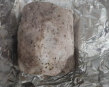 Foto del paso 3 de la receta: Lomo de Cerdo en Papillote con Cremosa de Puerros y Aceite de Albahaca