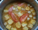 Hình bước làm 1 của món Bún riêu chay