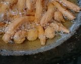 A picture of step 2 of Besan ke namkin gatte(snacks).