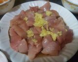 A picture of step 1 of Orange chicken .