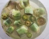 Foto del paso 1 de la receta Revuelto de tofu con alcachofas y zanahorias