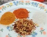 A picture of step 1 of Chicken reshmi kabab.