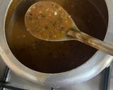 A picture of step 7 of Dal Bukhara With Steam Brown Rice & Onion Salad.